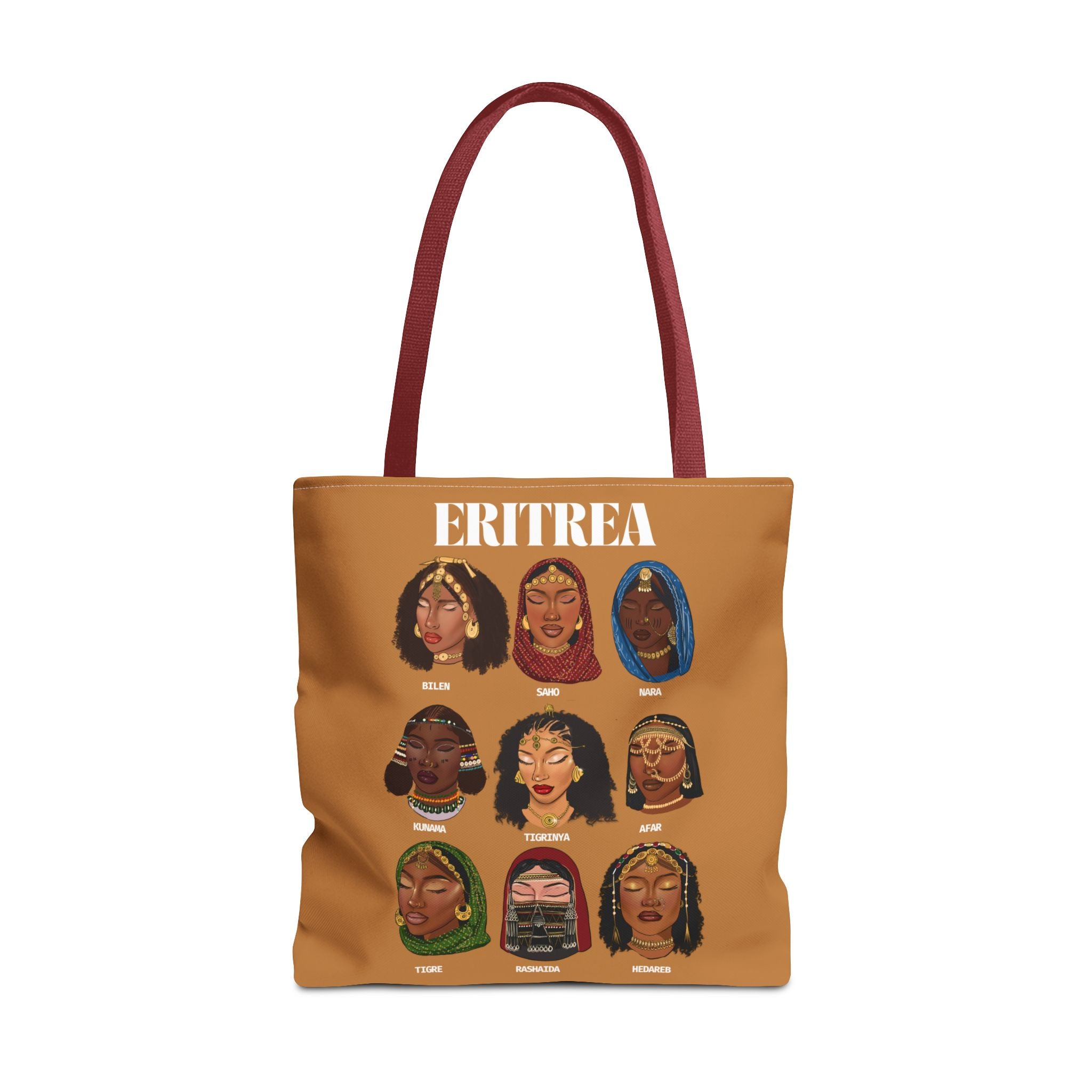 Eritrea Tribes Brown Tote Bag